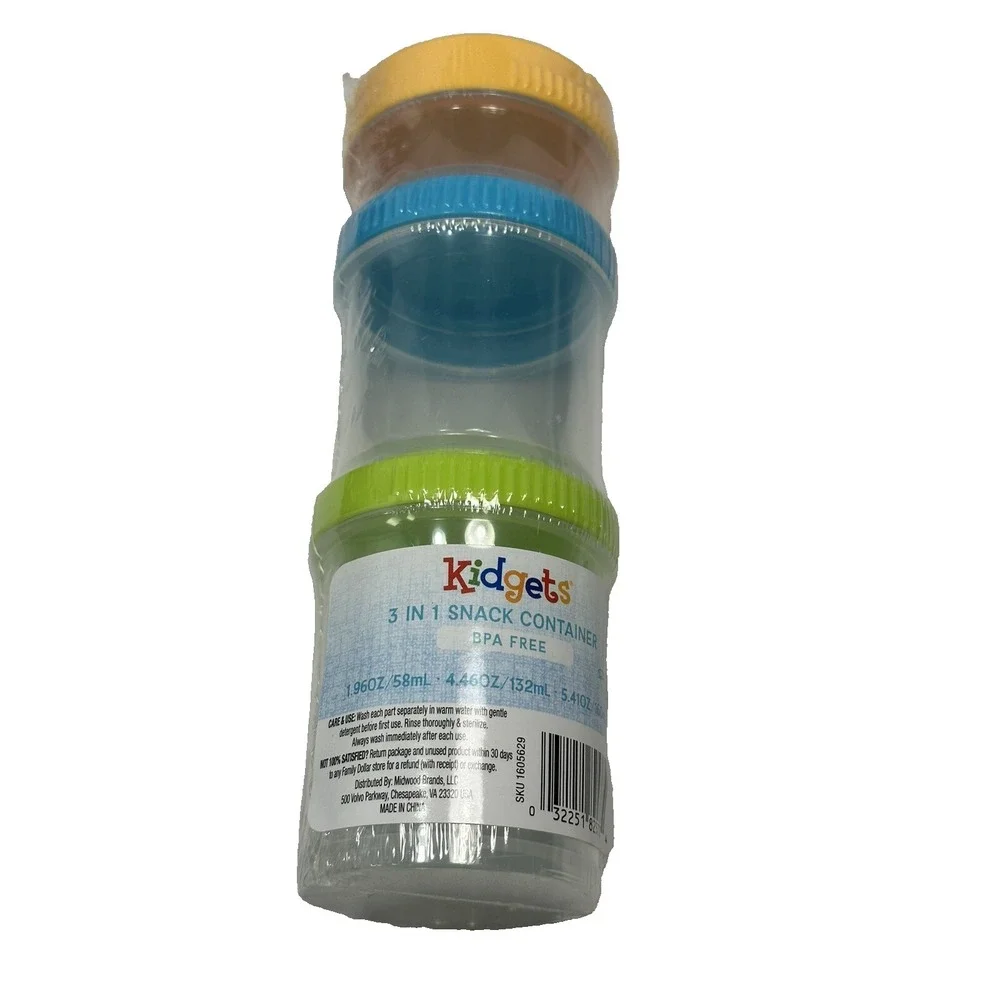 1 set kidgets baby snack container 3 in 1‎